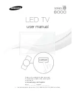 Samsung LED 8000 series User Manual preview