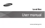 Samsung Level Box User Manual preview