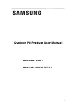 Preview for 1 page of Samsung LH080XAJSAC User Manual