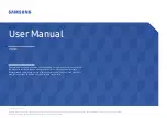 Preview for 1 page of Samsung LH32OMHPWBC/ZA User Manual