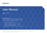 Samsung LH32OMHPWBC User Manual preview