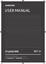 Samsung LH50BETHLGFXZC User Manual preview