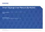 Preview for 1 page of Samsung LH75OMREBGBXZA User Manual