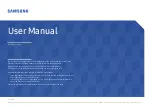 Предварительный просмотр 1 страницы Samsung LH98QBTBPGCXEN User Manual