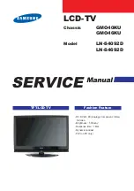 Preview for 1 page of Samsung LN-4692D Service Manual