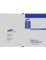 Samsung LN-R237W Owner'S Instructions Manual preview