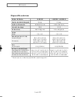 Preview for 257 page of Samsung LN-R237W1 Owner'S Instructions Manual