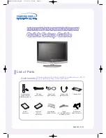Samsung LN-R268W Quick Setup Manual preview