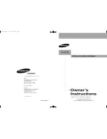 Samsung LN-R377D Owner'S Instructions Manual preview