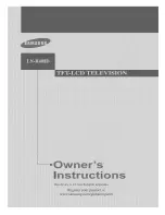 Samsung LN-R408D Owner'S Instructions Manual предпросмотр