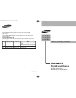 Samsung LN-S2738D Owner'S Instructions Manual предпросмотр