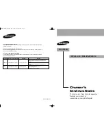 Samsung LN-S3296D Owner'S Instructions Manual предпросмотр