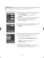 Preview for 66 page of Samsung LN-S4695D - 46" LCD TV Owner'S Instructions Manual