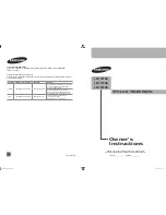 Samsung LN-T325HA Owner'S Instructions Manual preview