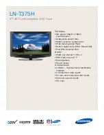 Samsung LN-T375H Brochure preview