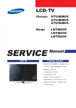 Samsung LN-T4065F Service Manual preview