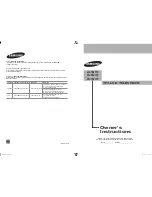 Предварительный просмотр 1 страницы Samsung LN-T4071F Owner'S Instructions Manual