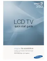 Samsung LN22B350 Quick Start Manual предпросмотр