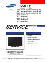 Samsung LN22C450E1M Service Manual предпросмотр