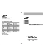 Samsung LN23R71B Owner'S Instructions Manual предпросмотр