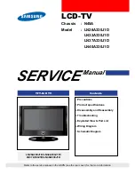 Preview for 1 page of Samsung LN26A330J1D Service Manual