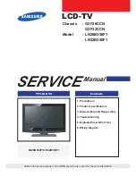 Samsung LN26B350F1 Service Manual предпросмотр