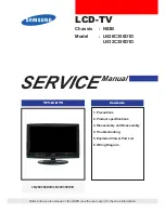 Samsung LN26C350D1D Service Manual preview