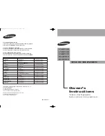 Samsung LN26R71WD Owner'S Instructions Manual preview