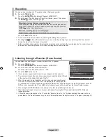 Предварительный просмотр 109 страницы Samsung LN2A620A1F User Manual