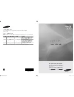 Samsung LN32A300J1D User Manual preview