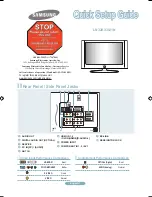 Samsung LN32A330 Quick Setup Manual preview