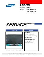 Samsung LN32A450C1D Service Manual preview