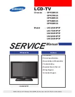 Samsung LN32A550P3F Service Manual предпросмотр