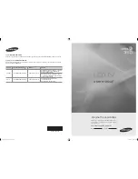 Samsung LN32B350F1D User Manual preview