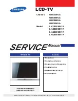 Предварительный просмотр 1 страницы Samsung LN32B550K1R Service Manual