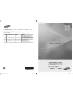 Samsung LN32B640R3F User Manual preview