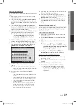 Предварительный просмотр 27 страницы Samsung LN32C550 User Manual