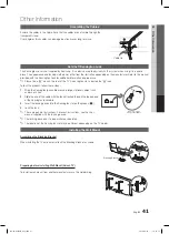 Предварительный просмотр 41 страницы Samsung LN32C550 User Manual