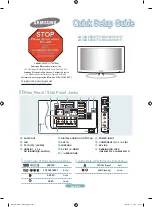 Preview for 1 page of Samsung LN40A650A1FXZA Quick Setup Manual