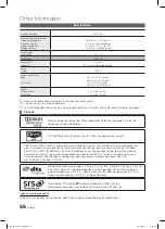 Preview for 56 page of Samsung LN40C560 User Manual