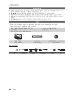 Preview for 4 page of Samsung LN40C650L1F (Korean) User Manual