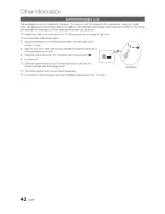 Предварительный просмотр 42 страницы Samsung LN40D610 User Manual