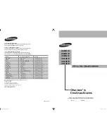 Samsung LN40M81B Owner'S Instructions Manual предпросмотр