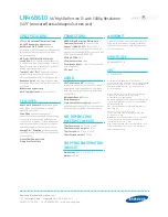 Preview for 2 page of Samsung LN46B610 Specifications