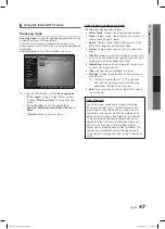 Предварительный просмотр 47 страницы Samsung LN46C750 User Manual