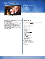 Samsung LN46D503F6FXZA Brochure preview
