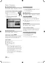 Preview for 12 page of Samsung LN46E550F6F User Manual