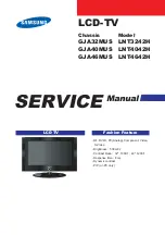 Предварительный просмотр 1 страницы Samsung LNT3242H - 32" LCD TV Service Manual