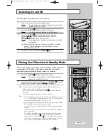 Предварительный просмотр 13 страницы Samsung LS-32A23WX Owner'S Instructions Manual