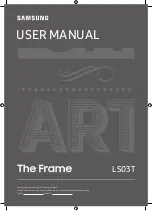 Samsung LS03T User Manual preview